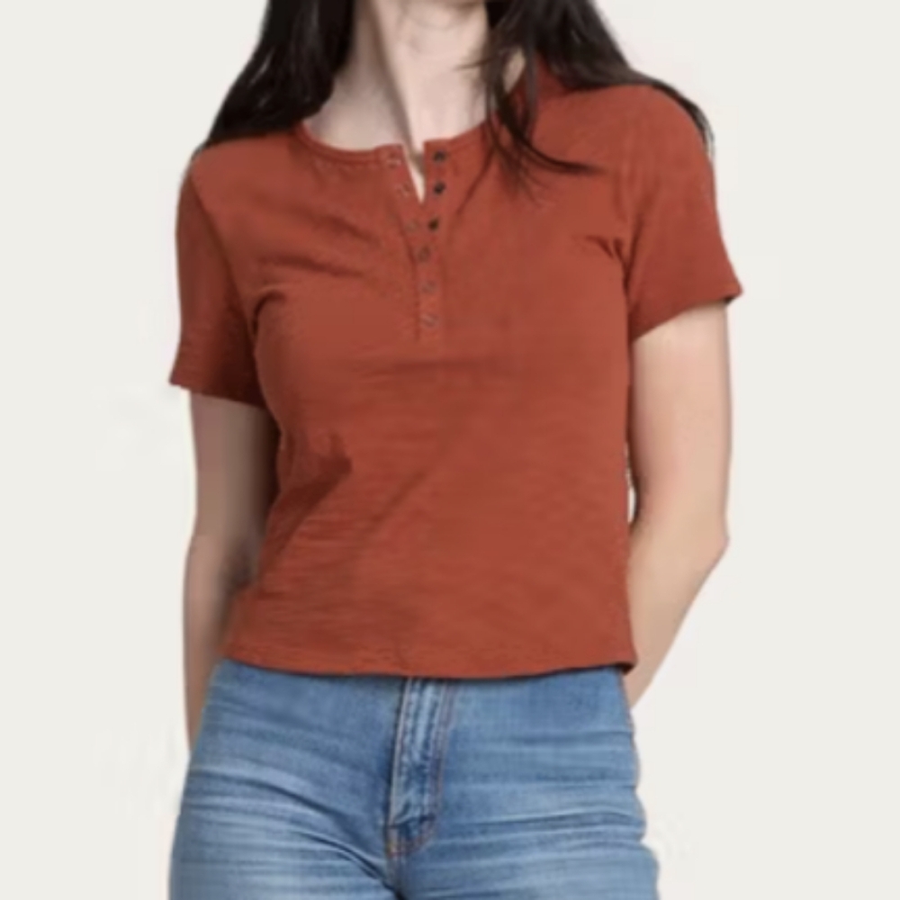 Tecovas Snap Button Henley Tee